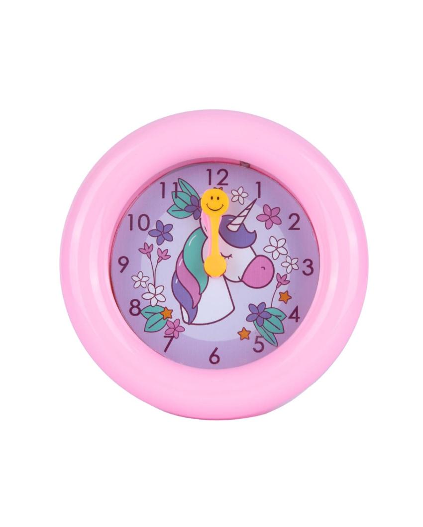 Round Pink Beep Alarm Table Clock | 5 inches