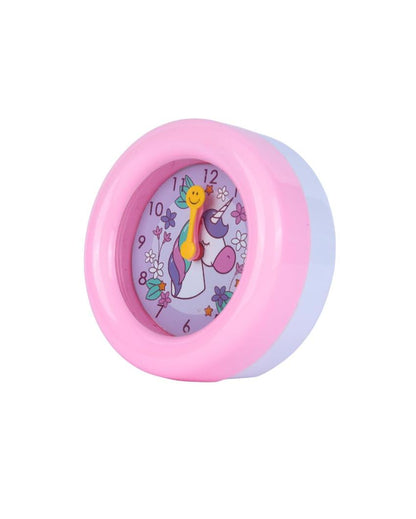 Round Pink Beep Alarm Table Clock | 5 inches