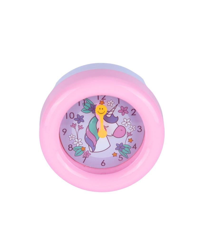 Round Pink Beep Alarm Table Clock | 5 inches