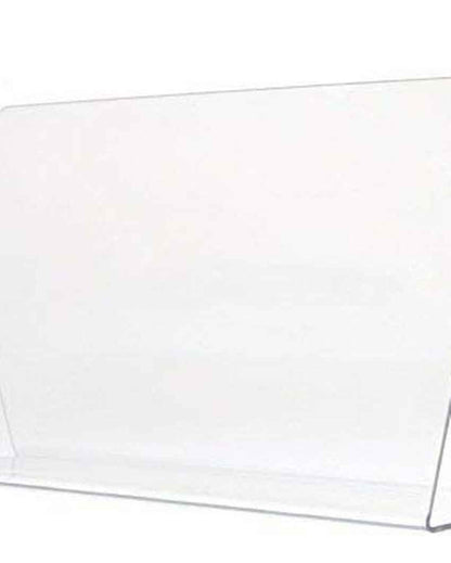 Crystal-Clear Utility Transparent Acrylic Cookbook & Recipe Clear Book Holder | 12 x 6 x 4 inches