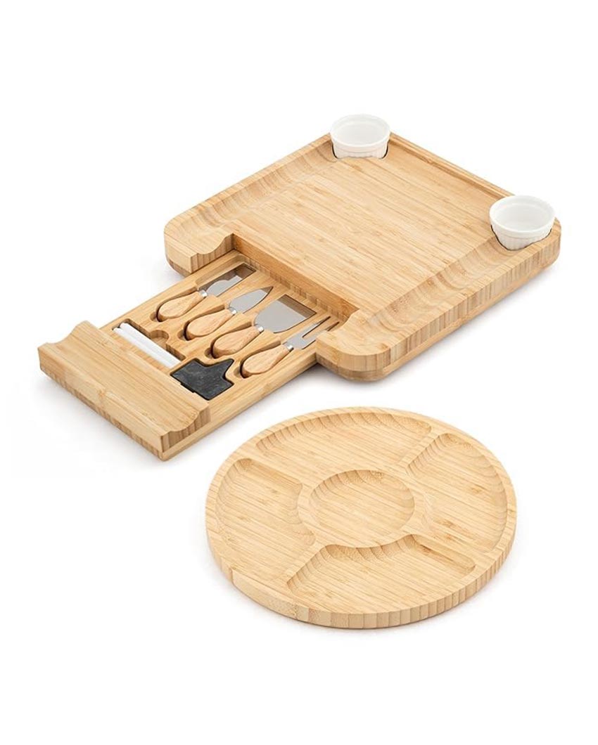 Deluxe Cheese Board Set | 15 x 15 x 3 inches