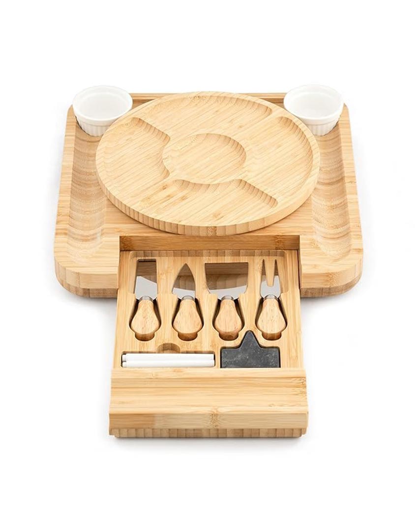 Deluxe Cheese Board Set | 15 x 15 x 3 inches