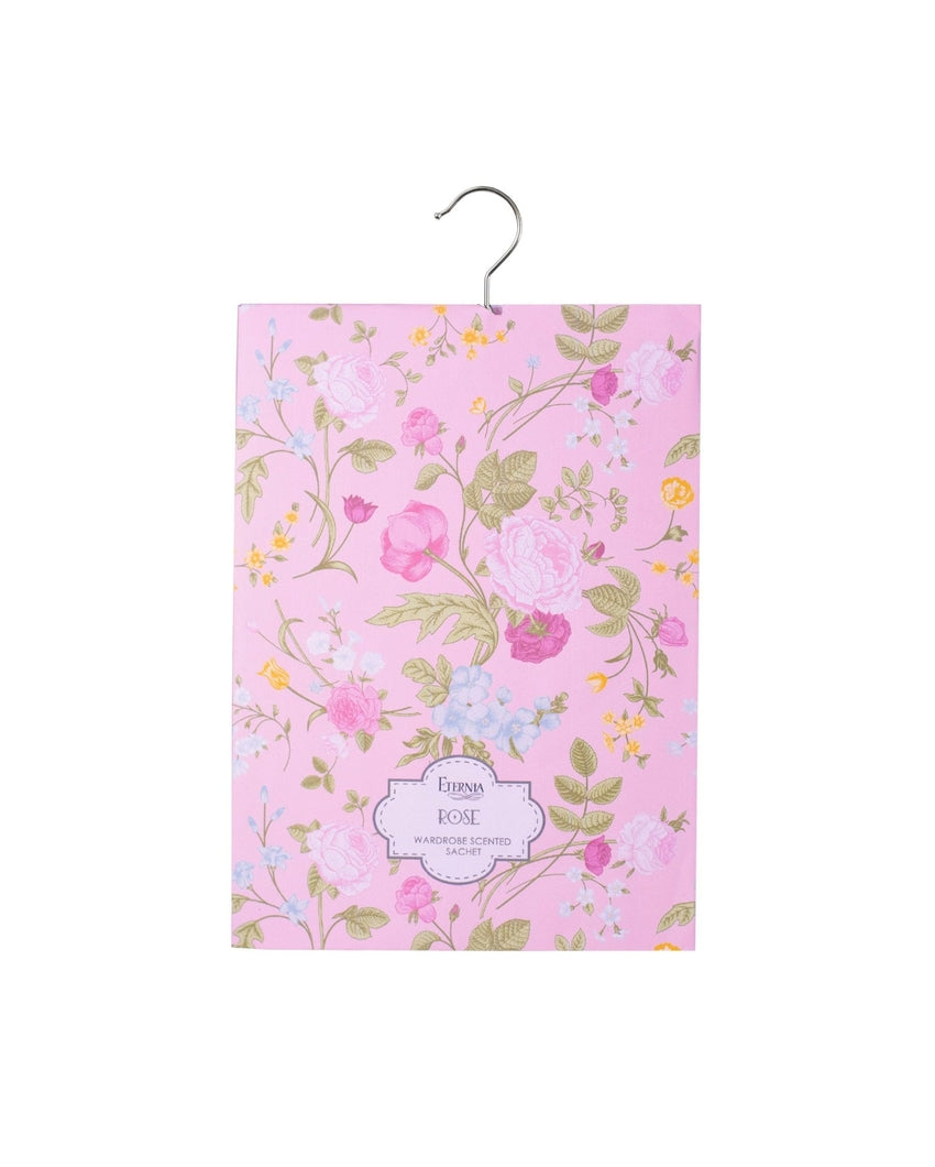 Fresh Aromas for Closets Rose Design Wardrobe Sachet | Set of 3 | 11 x 7 inches