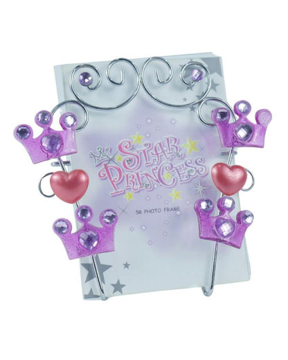 Premium Heart Princess Design Glass Photo Frame | 8 x 6 inches