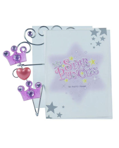 Premium Heart Princess Design Glass Photo Frame | 8 x 6 inches