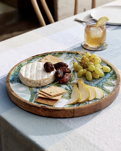 Charming Petalled White Snack Platter | 12 x 2 inches