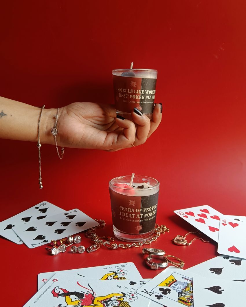 Sophisticated Poker Jar Candle | 3 x 3 inches