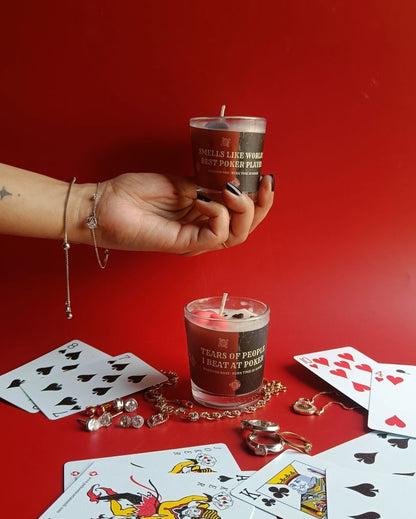 Sophisticated Poker Jar Candle | 3 x 3 inches