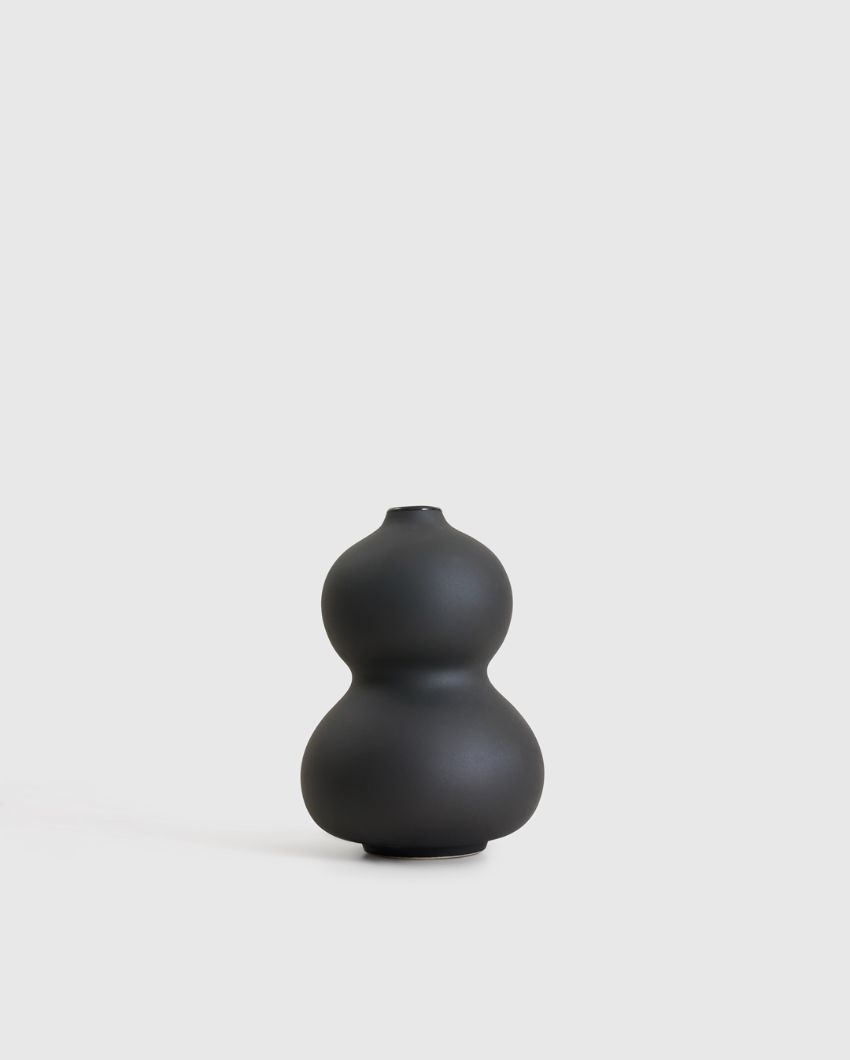 Black and White Farmhouse Ceramic Vase | Set of 5
