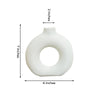 Donut Vase - Set of 2 | 6 inches, 9 inches, 12 inches | White