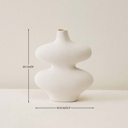 Classy Infinity Design Vase White