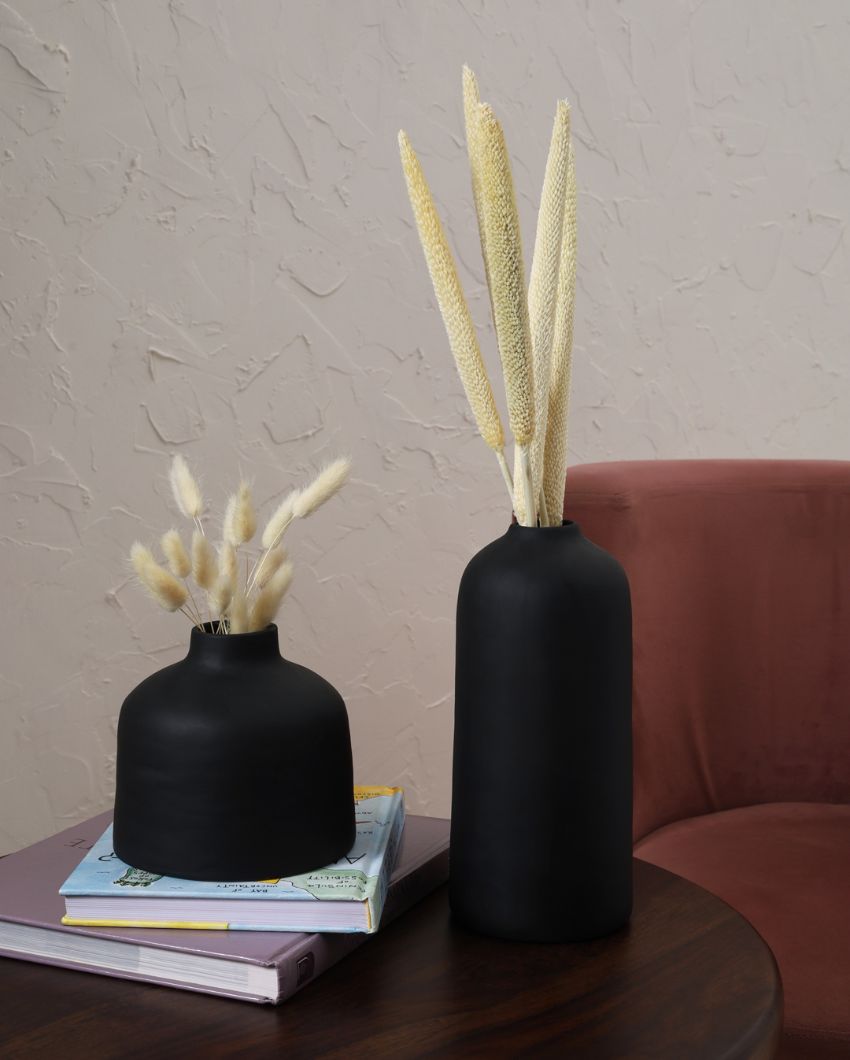 Kimono Ceramic Vase | Set of 3 Black