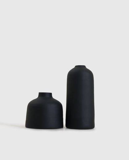 Kimono Ceramic Vase | Set of 3 Black