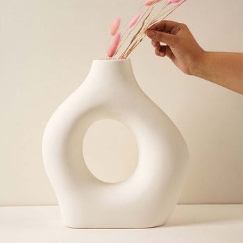 White Nordic Design Vase Default Title