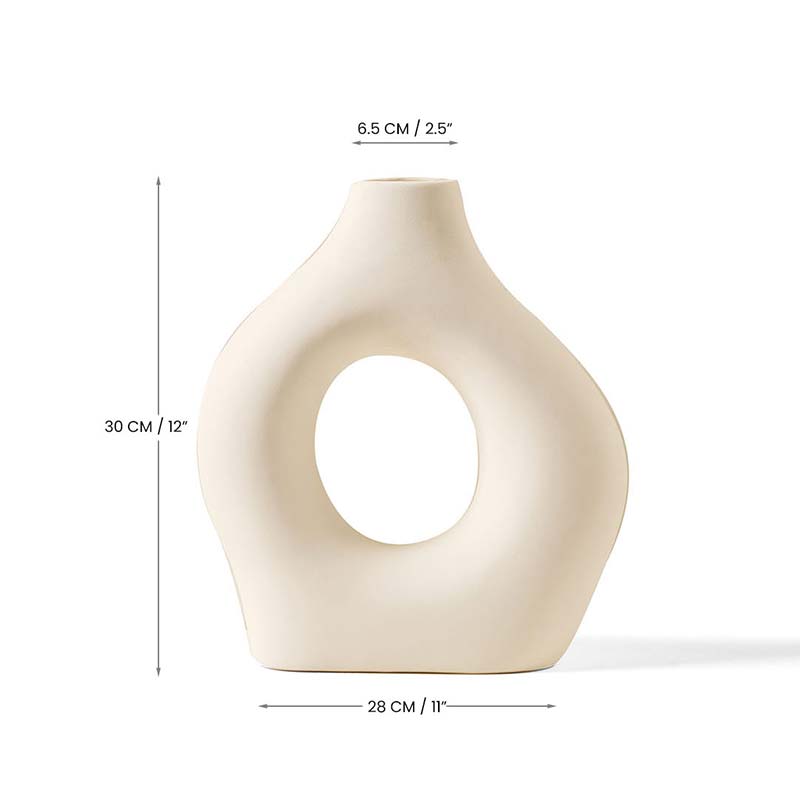 White Nordic Design Vase