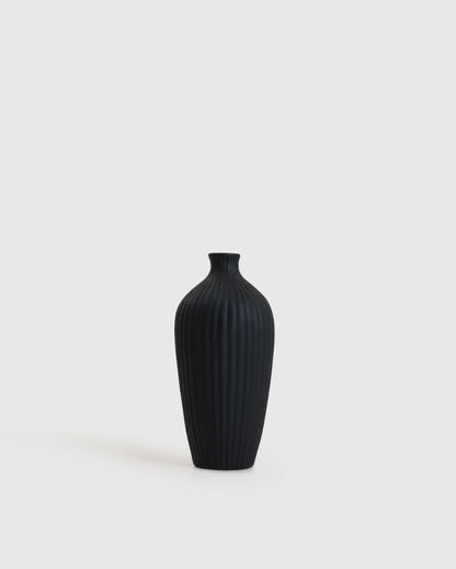 Saroi Black Ceramic Vase 10 Inches