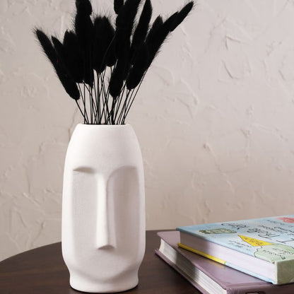 Black & White Viso Ceramic Vase | Set Of 2