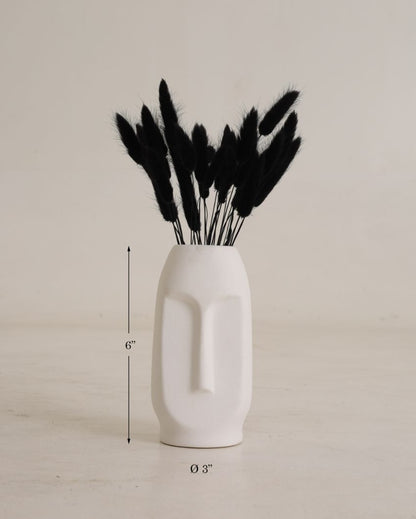 Viso Ceramic Vase | 6 Inches White