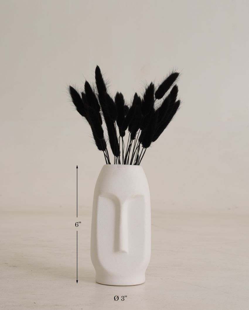 Viso Biege Ceramic Vase | 6 Inches