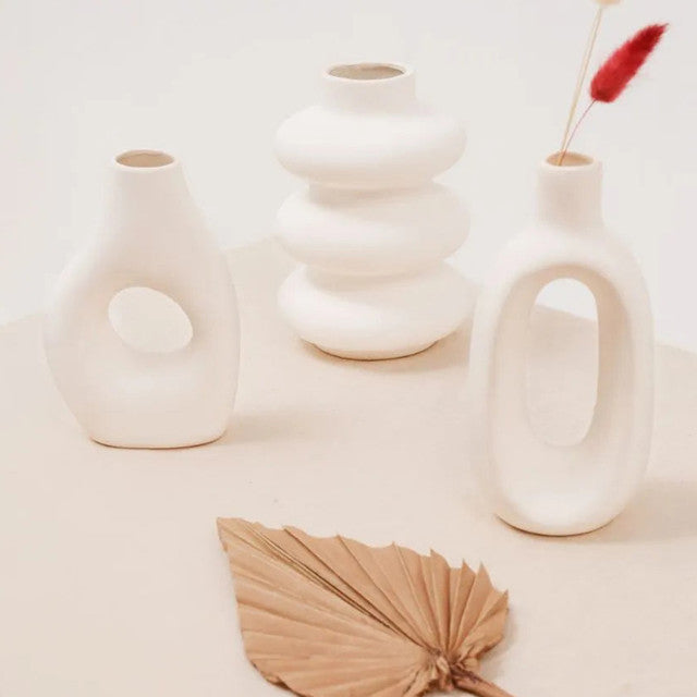 Juno Ceramic Vase | Set of 3