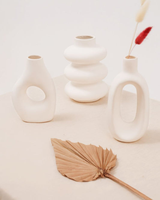 Juno Ceramic Vase | Set of 3