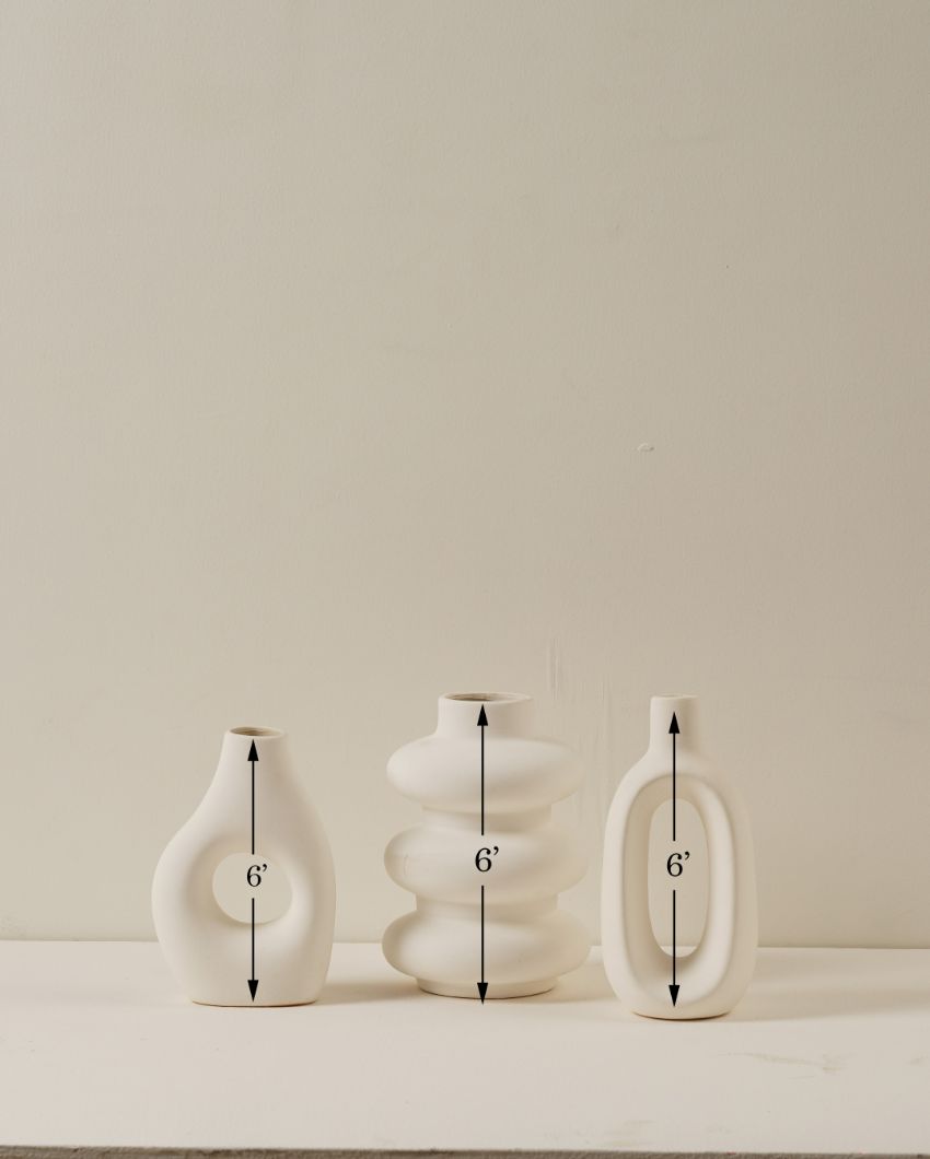Juno Ceramic Vase | Set of 3
