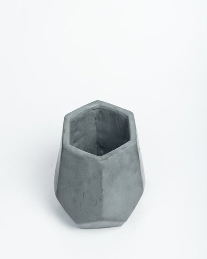 Five Sided Functional Design Penthex Concrete Planter | 6 x 5 x 5 inches