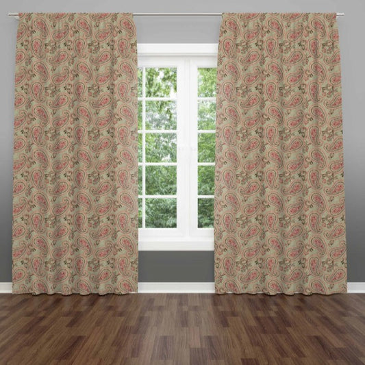 Paisley Cotton Door Curtain | 7 ft x 4 ft