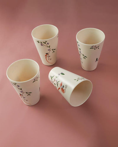 Paradise Design Non Toxic Eco Friendly Bamboo Tumblers | 400ml | 4 x 5 inches