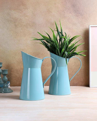 Chic Jug Pot Planters | Set Of 2 | 4 x 4 x 12 inches