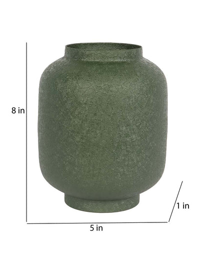 Stylish Textured Flower Pots | Set Of 2 | 5 x 8 inches