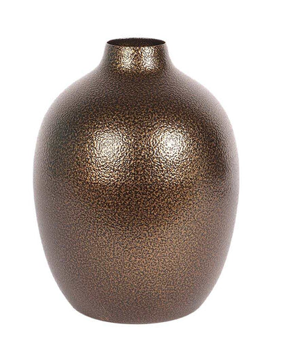 Trendy Brown Textured Flower Pots | Set Of 2 |  3 x 8 inches