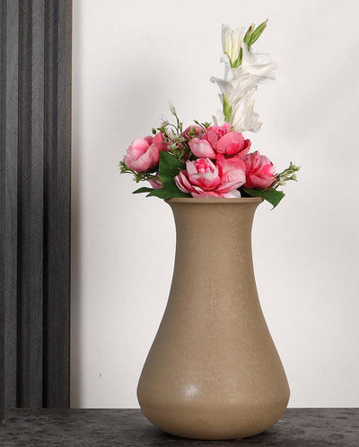 Lovely Beige Textured Flower Pot | 5 x 12 inches