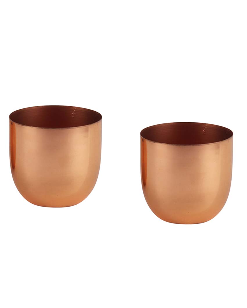 Minimal Small Plating Planters | Set Of 2 | 4 x 5 inches