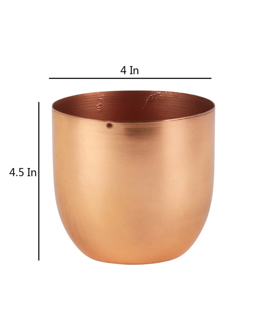 Minimal Small Plating Planters | Set Of 2 | 4 x 5 inches