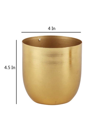 Minimal Small Plating Planters | Set Of 2 | 4 x 5 inches
