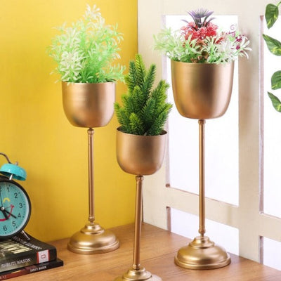 Small Detachable Planter | Gold | Set of 3