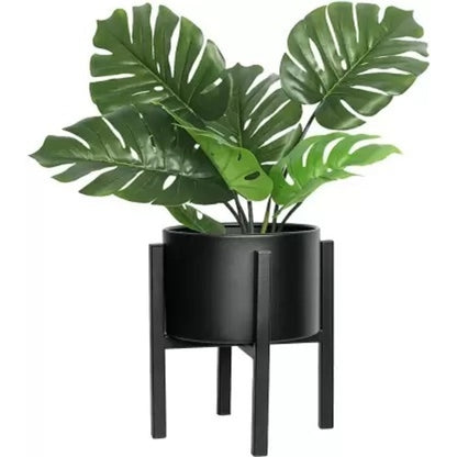 Elevate Four Leg Metal Stand With Planter Pot Without Plant | Pack of 2