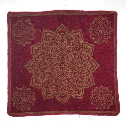 Beautiful Chenille Prayer Puja Mat | 24 x 24 inches