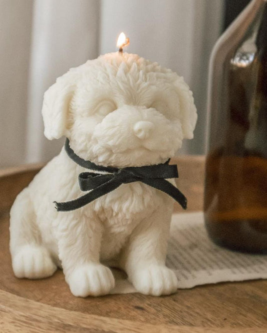 Puppy Shaped Candle