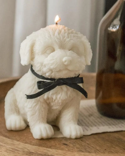 Puppy Shaped Candle | 10.2 x 12.7 x 12.7 cm / 4 x 5 x 5 inches