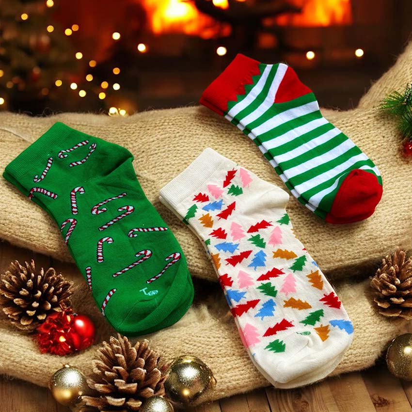 Festive and Jolly Socks for the Holiday Gift Set