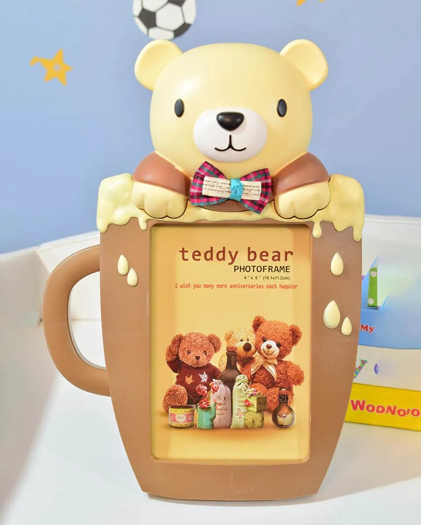 Teddy Bear Plastic Photo Frame | 11 x 8 inches