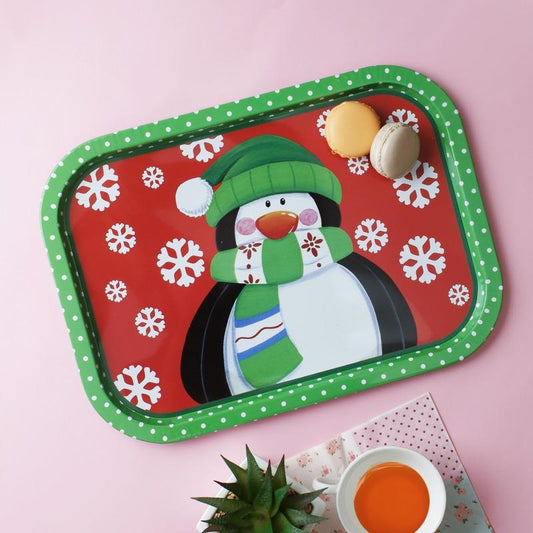 Red Snowman Tray | Set Of 2 Default Title