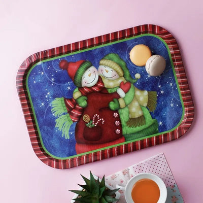 Santa & Snowman Tray | Set Of 2 Default Title