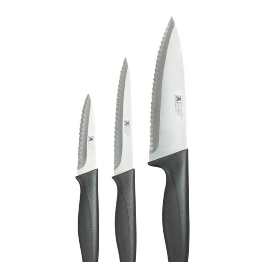 Laser Stainless Steel Kitchen Knives | Set of 3 Default Title