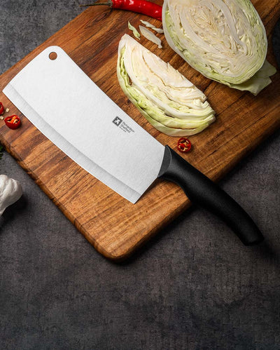 High-Quality Professional Chef Mate Cleaver Knife With Black Handle | 7 x 3 inches