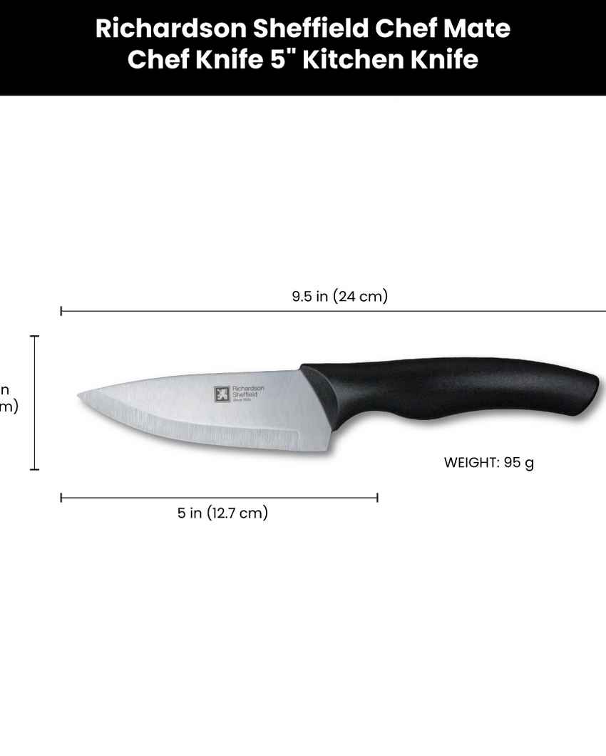 Versatile Chef Mate Chef Knife With Black Handle