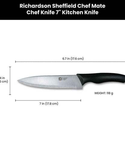 Versatile Chef Mate Chef Knife With Black Handle