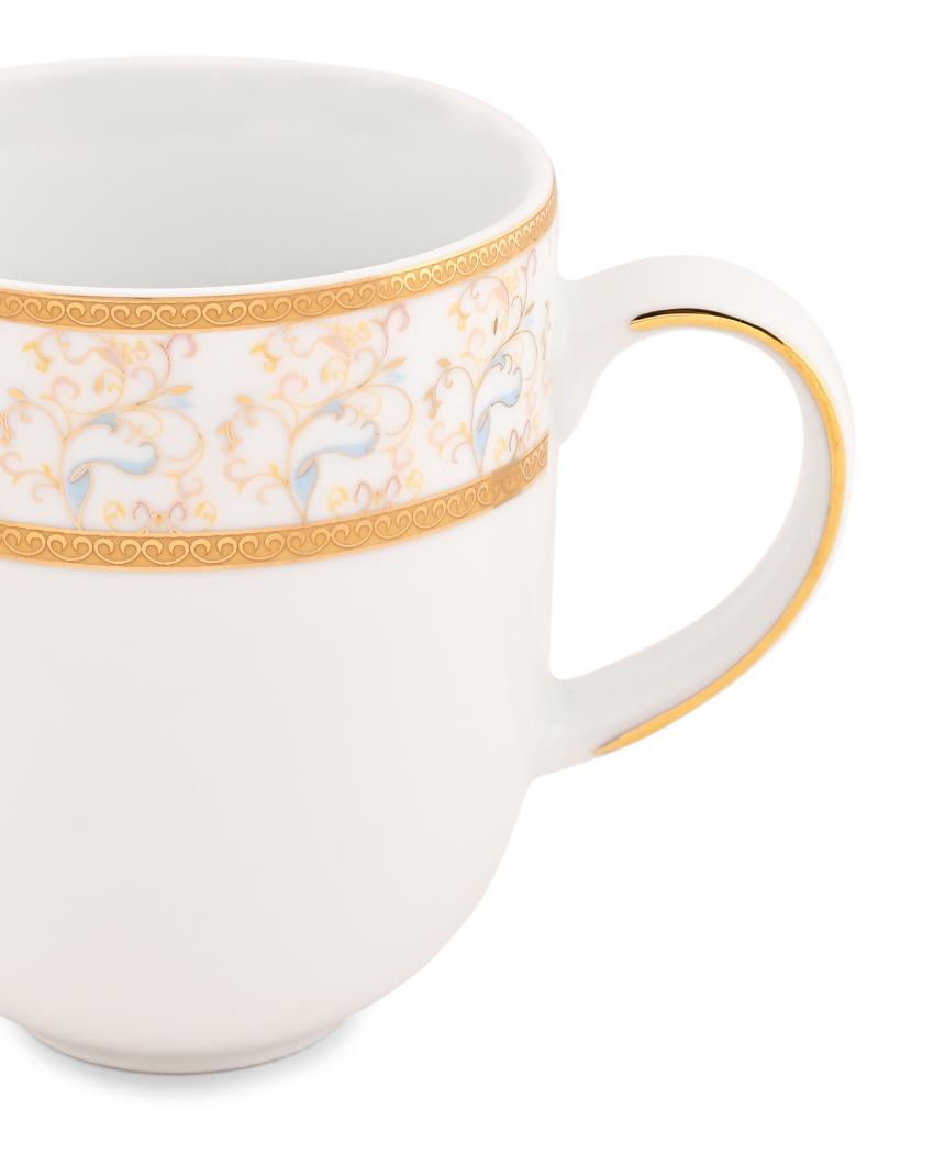 Rainbow Gold Porcelain Coffee Mugs | Set Of 2